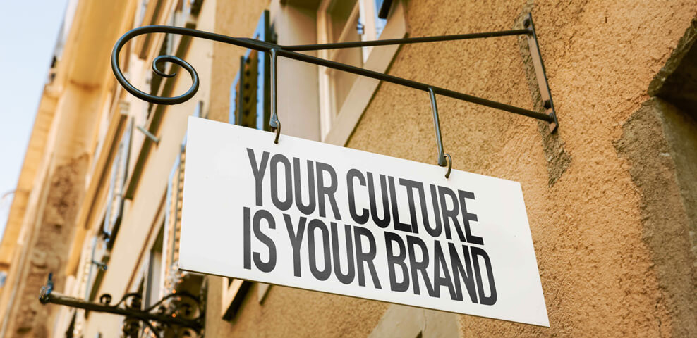 company's culture on social media